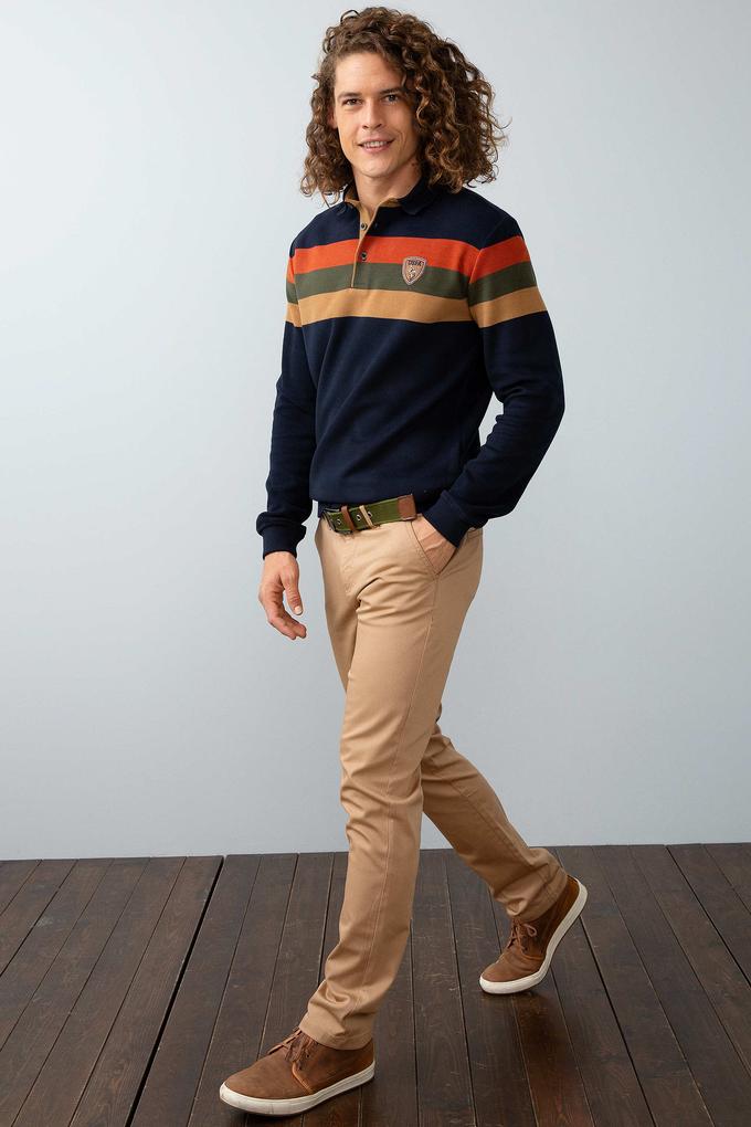 Erkek Camel Kanvas Pantolon