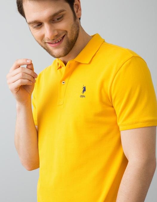 Erkek Sarı T-Shirt Basic