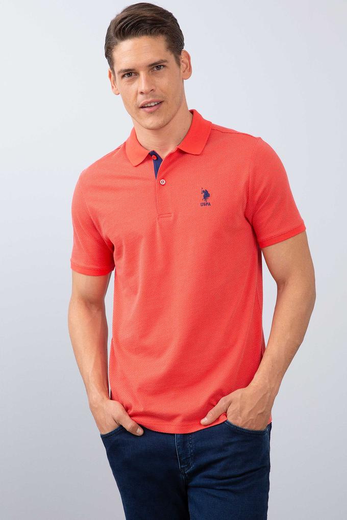 Erkek Nar Çiçeği Polo Yaka T-Shirt