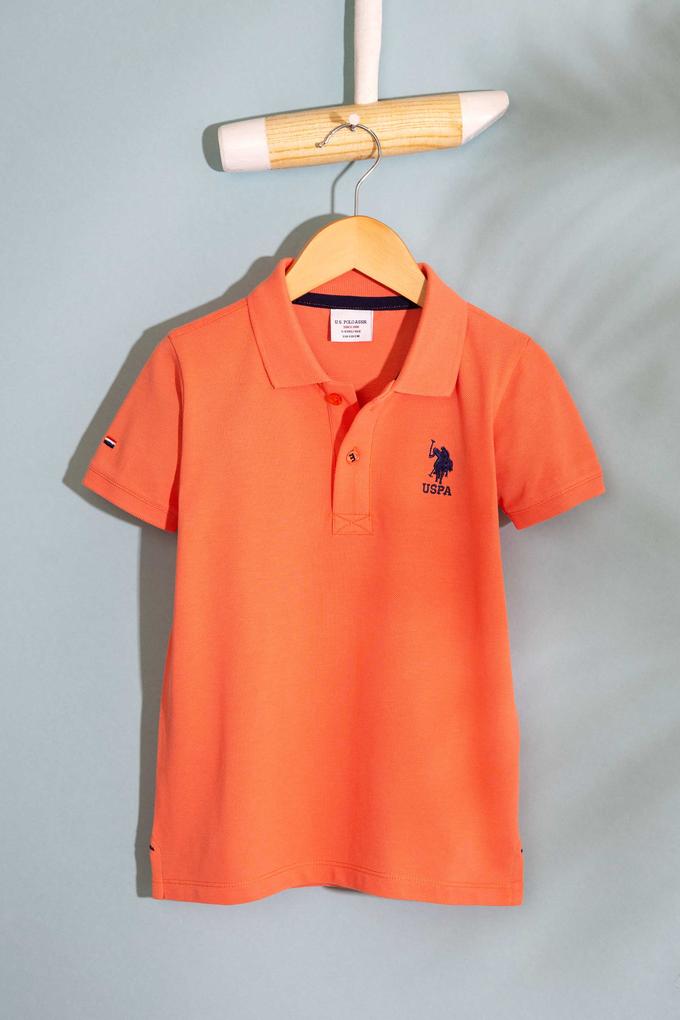 Erkek Çocuk Somon Polo Yaka Tişört