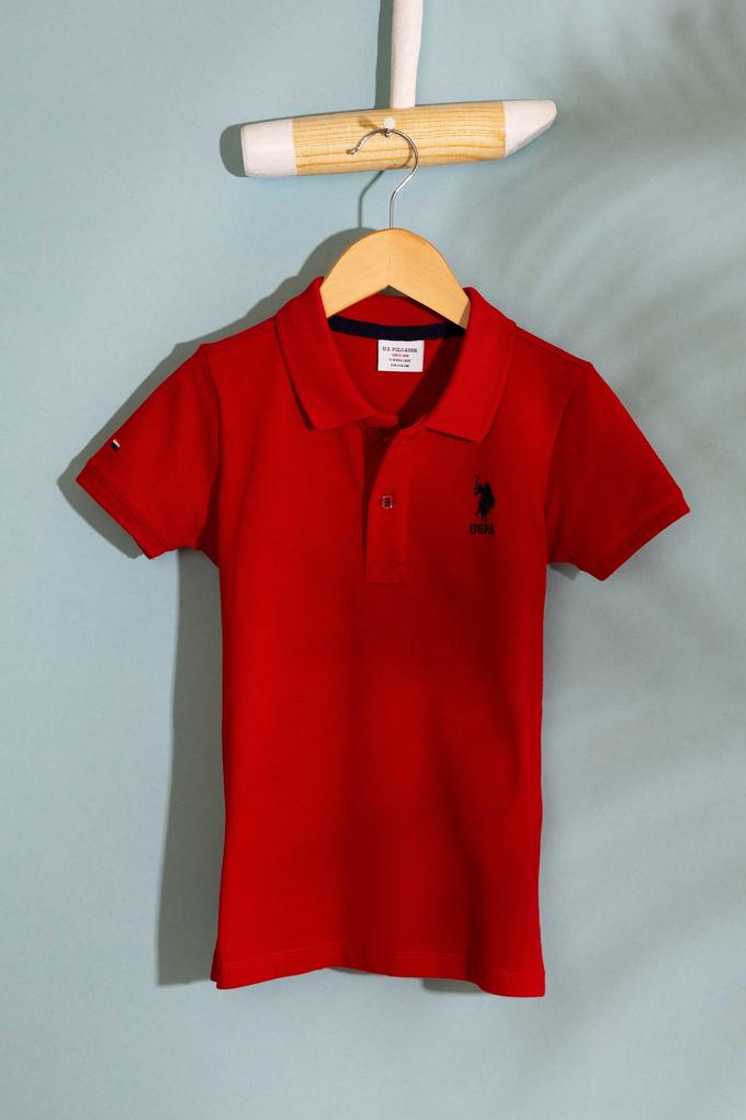 Erkek Çocuk Kırmızı Polo Yaka Tişört