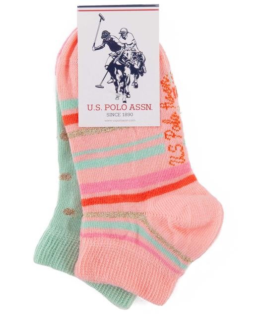 2'li Paket Kız Çocuk Patik Çorap