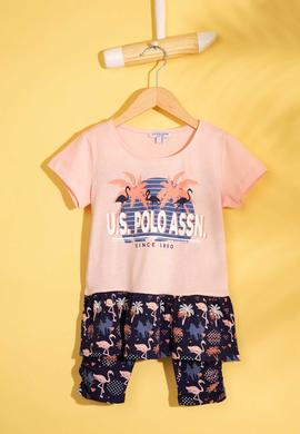 Kız Çocuk Pembe Pijama Takımı