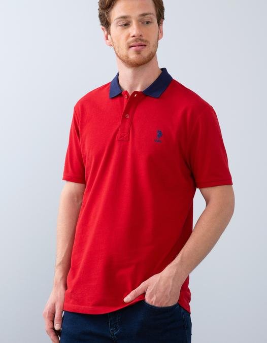 Erkek Koyu Kırmızı Polo Yaka T-Shirt