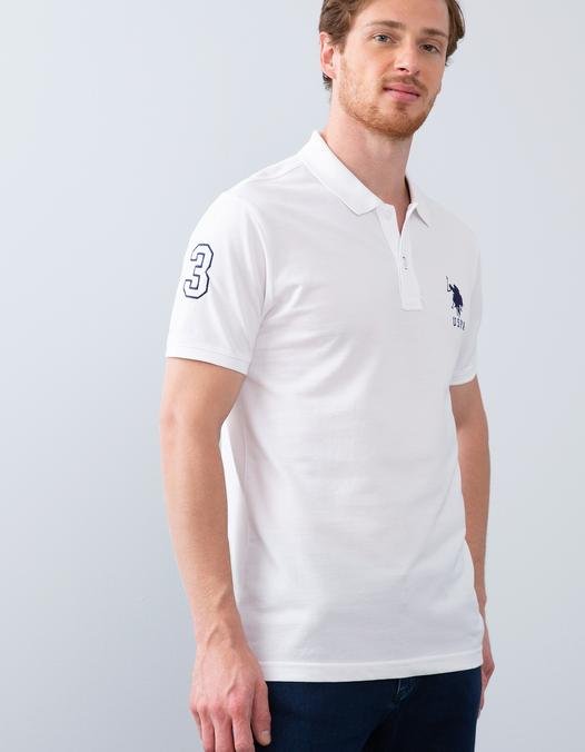 Erkek Beyaz Polo Yaka T-Shirt