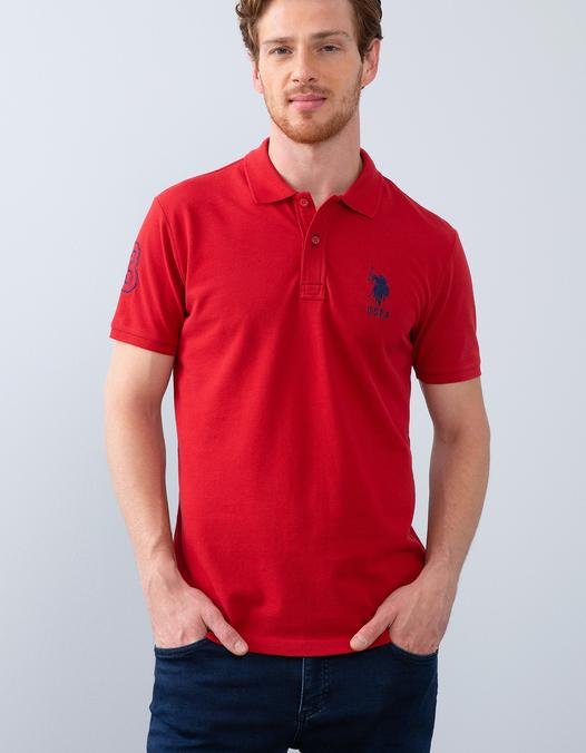Erkek Koyu Kırmızı Polo Yaka T-Shirt