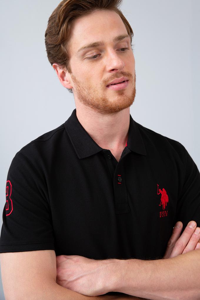 Erkek Siyah Polo Yaka T-Shirt