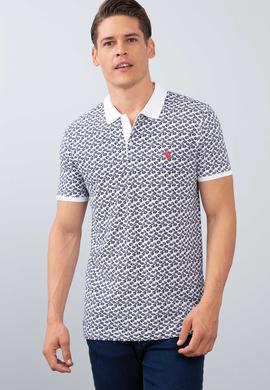 Erkek Beyaz Polo Yaka T-Shirt