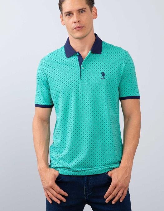 Erkek Mint Yeşili Polo Yaka T-Shirt
