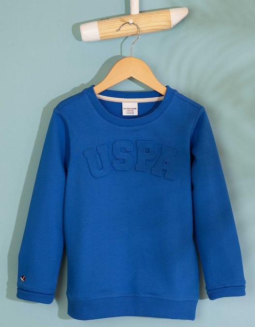 Çocuk Mavi Sweatshirt Basic