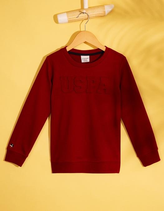 Çocuk Kırmızı Sweatshirt Basic