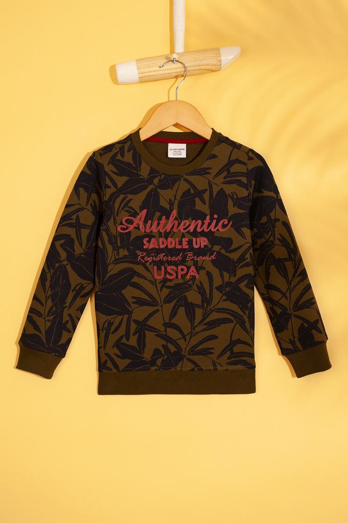 Çocuk Haki Sweatshirt