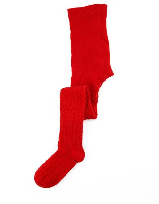 Kız Çocuk Kırmızı Külotlu Çorap