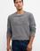 Erkek Antrasit Melanj Basic Sweatshirt