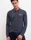Erkek Lacivert Polo Yaka Sweatshirt
