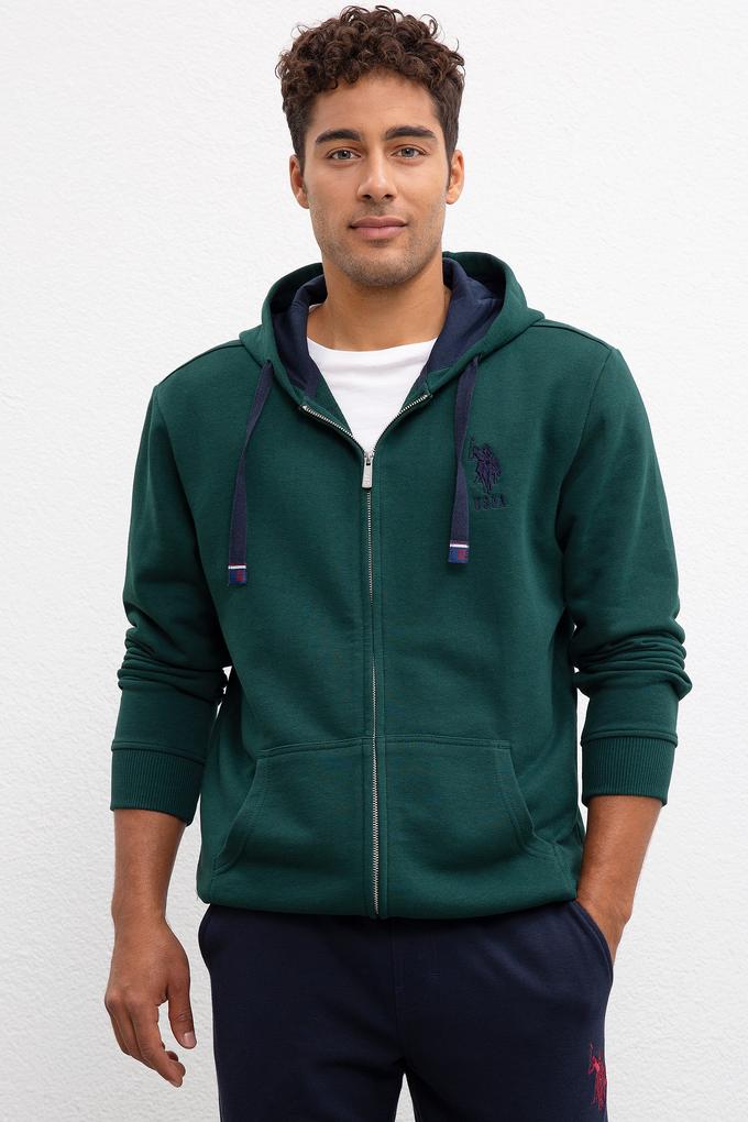 Erkek Koyu Yeşil Sweatshirt