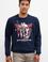 Erkek Lacivert Bisiklet Yaka Sweatshirt