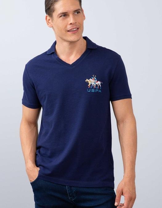 Erkek Lacivert Polo Yaka T-Shirt