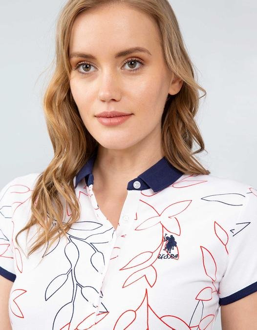 Kadın Lacivert Polo Yaka T-Shirt