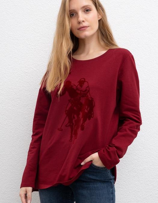 Kadın Kırmızı Sweatshirt