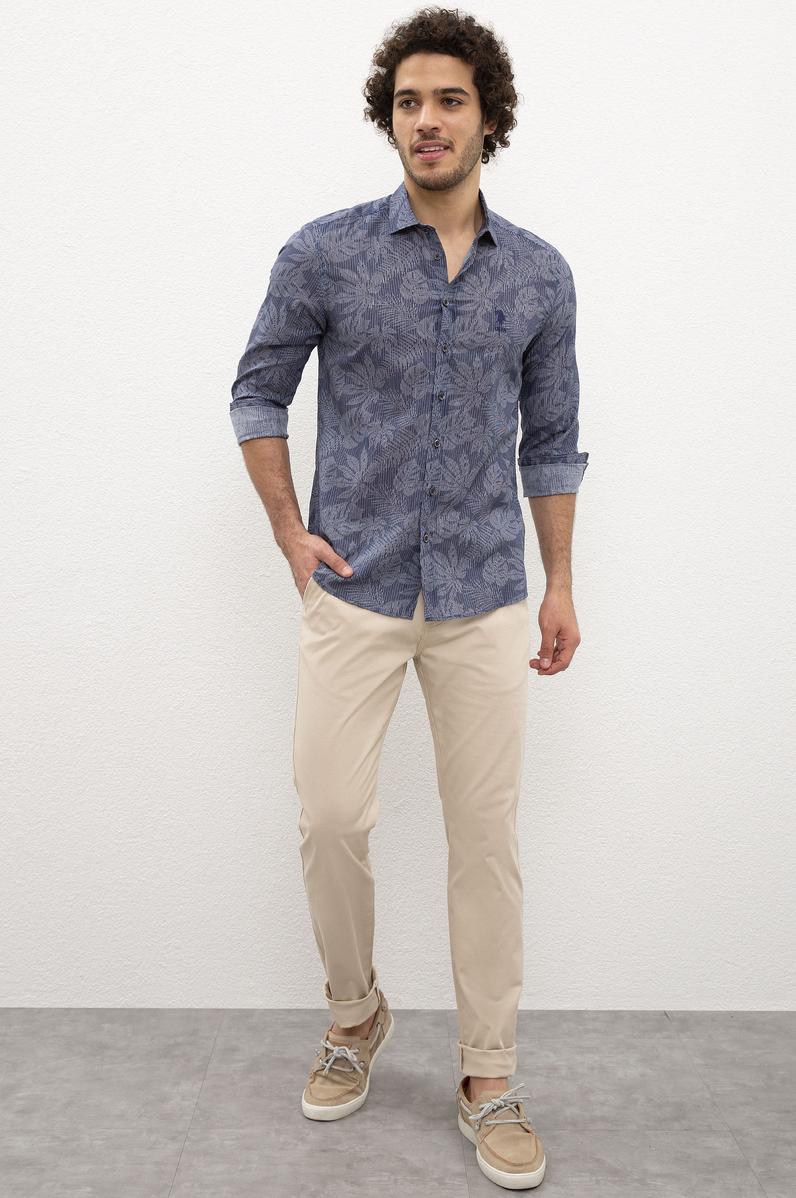 Erkek Bej Chino Pantolon