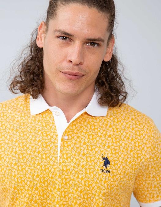 Erkek Sarı  Polo Yaka T-Shirt