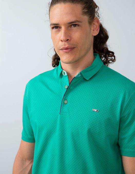 Erkek Mint Yeşili Polo Yaka T-Shirt