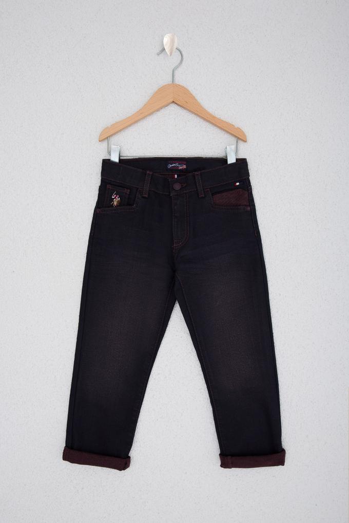 Erkek Çocuk Bordo Jean Pantolon