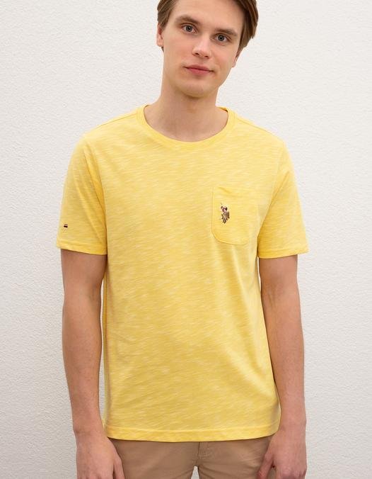 Erkek Sarı T-shirt