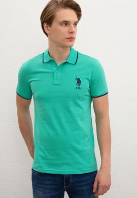 Erkek Mint Yeşili Polo Yaka T-Shirt Basic