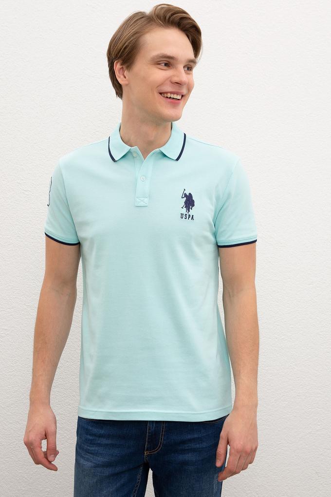 Erkek Aqua Polo Yaka T-Shirt Basic