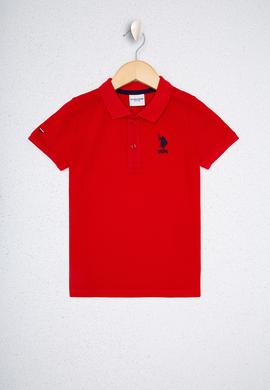Erkek Çocuk Kırmızı Polo Yaka Tişört