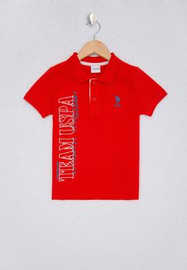 Erkek Çocuk Kırmızı Polo Yaka Tişört