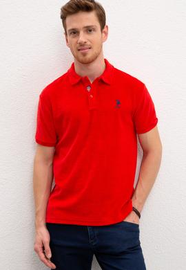 Erkek Kırmızı Polo Yaka T-Shirt