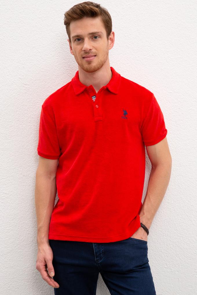 Erkek Kırmızı Polo Yaka T-Shirt