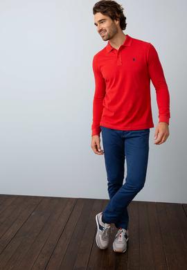 Erkek Kırmızı Sweatshirt Basic