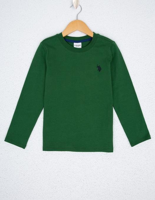 Çocuk Yeşil Sweatshirt Basic