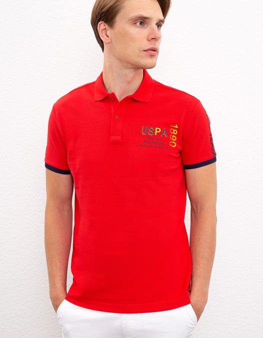 Erkek Kırmızı Polo Yaka T-Shirt