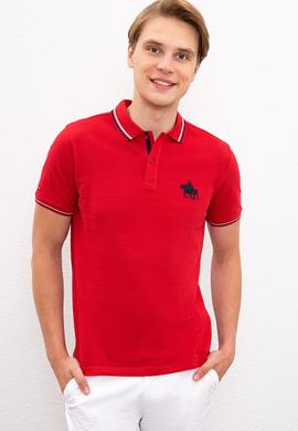 Erkek Koyu Kırmızı Polo Yaka T-Shirt