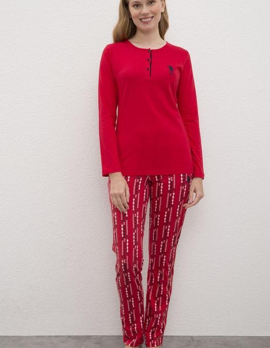 Kadın Kırmızı Pijama