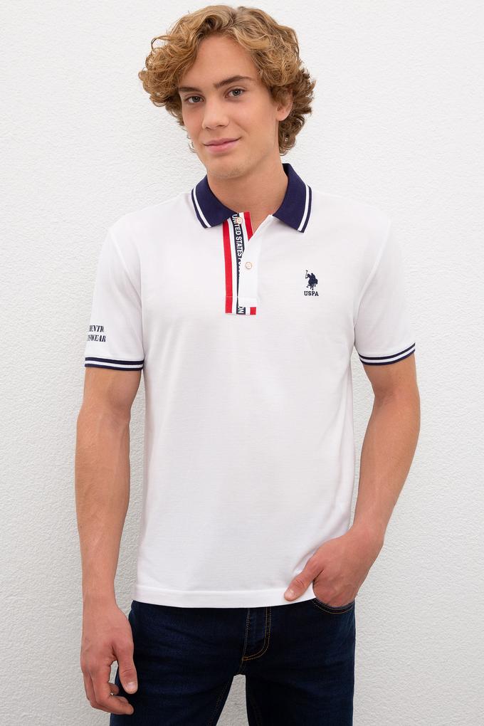 Erkek Beyaz Polo Yaka T-Shirt