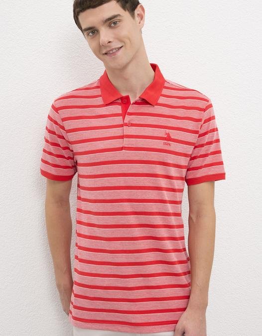 Erkek Açık Kırmızı Polo Yaka Tişört