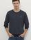 Erkek Lacivert Bisiklet Yaka Sweatshirt