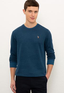 Erkek Petrol Sweatshirt