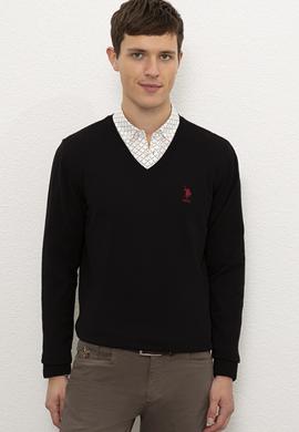 Erkek Siyah Basic Kazak