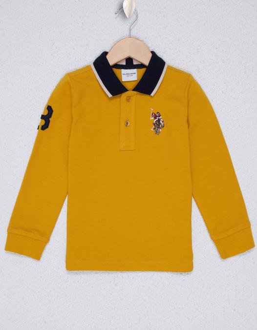 Erkek Çocuk Sarı Basic Sweatshirt