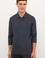 Erkek Lacivert Polo Yaka Sweatshirt Basic