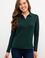 Kadın Koyu Yeşil Basic Sweatshirt
