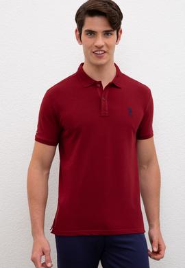 Erkek Bordo Basic Tişört