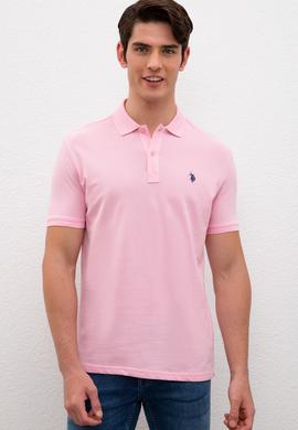Erkek Açık Pembe Basic Tişört
